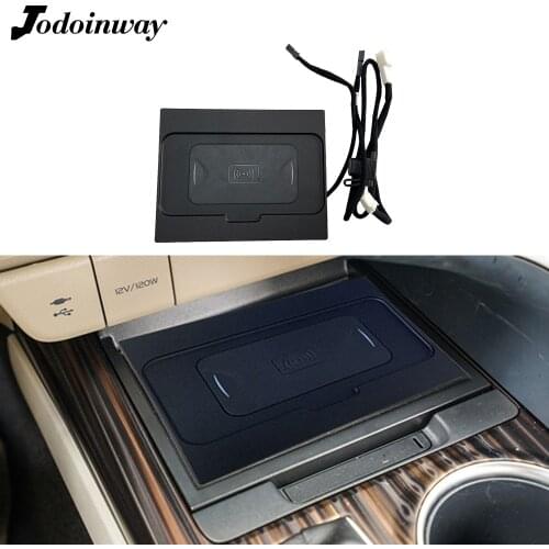 Car wireless charger phone stand for Toyota Camry 2018 water cup holder tray mobile charging support for iphone 11 fast charge