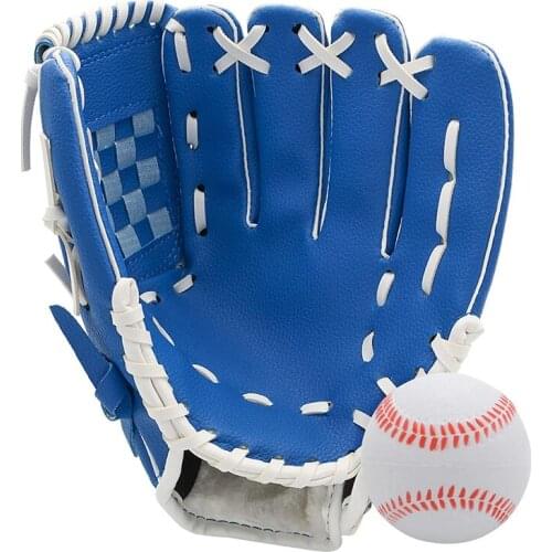 Baseball Glove Mens Softball Glove Youth Softball Mitt Sports Softball Glove for Under 16 Youth Beginner Play Training