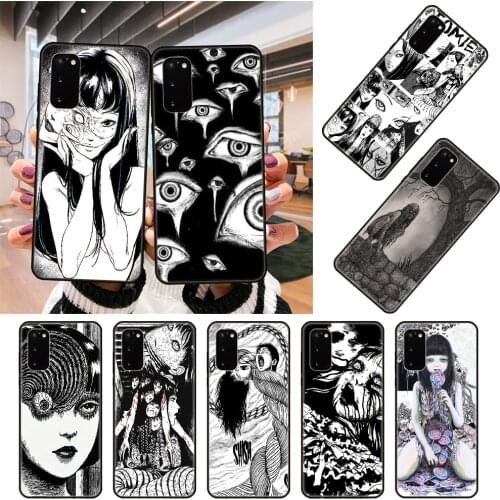 Phone Case For SamSung Galaxy S Note 10 20 7 8 9 Plus Edge E Ultra Lite Black Cover Coque Tpu Bumper Trend Horror Junji Ito