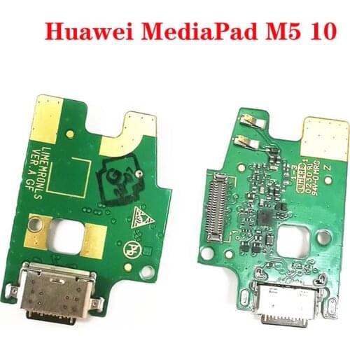 For Huawei MediaPad M5 10 CMR-AL09 CMR-W09 tail plug cable flex microphone USB charging Port cable flex charging small board