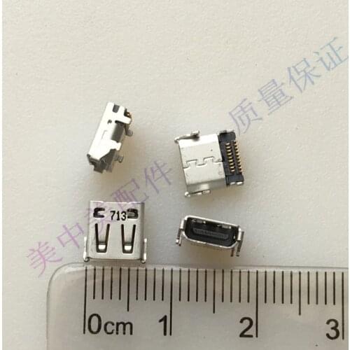 3pcs) Micro HD seat HDMI female connector 19p gold foot HD seat on the baseboard