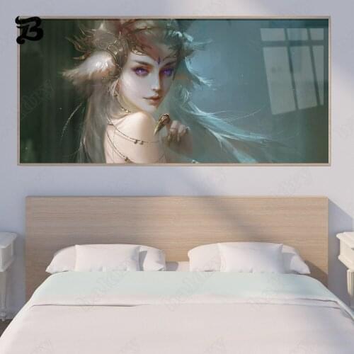Canvas Painting Wall Art Animation Painting Sexy Elves Genius Girls Canvas Posters and Prints for Living Room Home Decoration