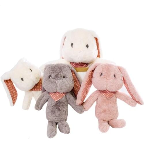 30/40/55cm Cute Long Ear Bunny Kids Appease Plush Doll Cartoon Rabbit Baby Sleeping Toys Warmmer Birthday Gifts