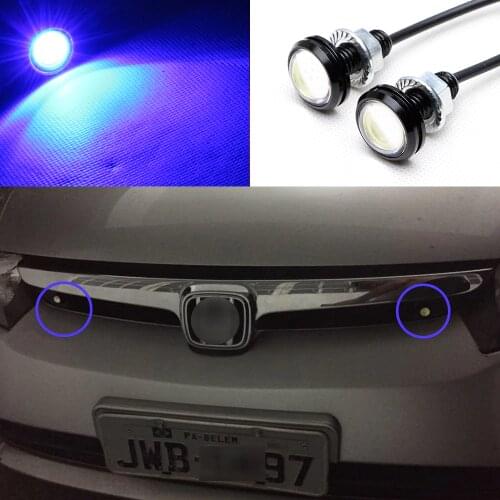 High Power LED eagle eyes 2 X Bolt on Screw LED Mini Eagle Eye Parking Daytime Driving Tail Light Backup DRL Fog Lamp Car Light