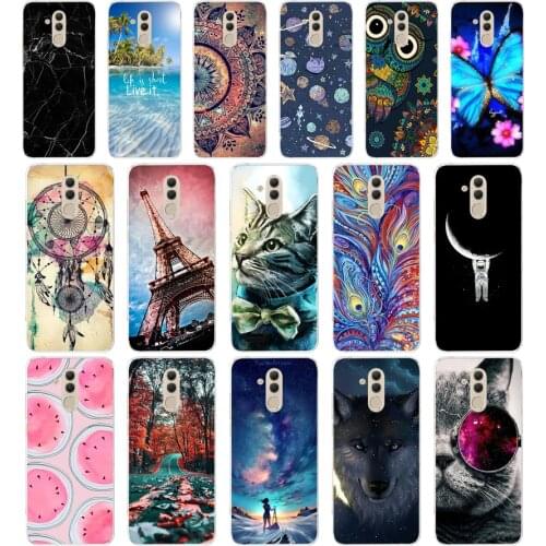 Q soft case For Huawei Mate 20 Lite Case 6.3 inch Transparent Silicone Phone For Huawei Mate 20 Lite Cover Coque Capa