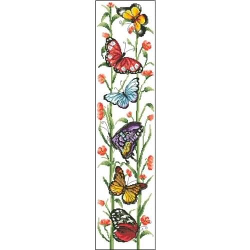 Cross Stitch Kit 11CT Printed Cloth Chinese Embroidery Material bag Butterfly Long term home Decoration Painting