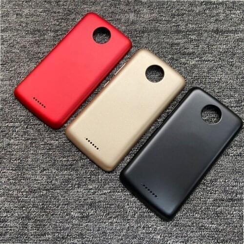 5.0" New For Motorola Moto C Plus Back Cover Housing Battery Cover Back Door Case Glass XT1721 XT1723 XT1724 Repair Parts