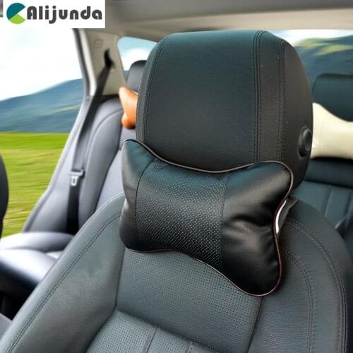 1 PCS artificial leather car seat pillow protection your neck for Lexus ES250 RX350 330 ES240 GS460 CT200H CT DS LX LS IS ES RX