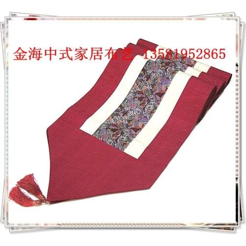 Silk brocade Chinese modern minimalist luxury fashion retro table flag flag tablecloths bed wedding gift of Foreign Affairs