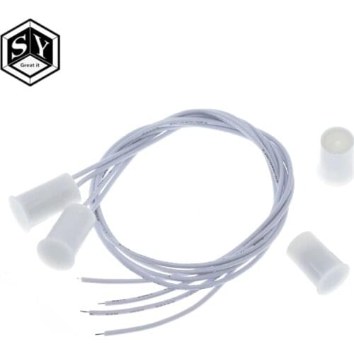 GREAT IT 1Pair RC-33 Recessed Door Magnetic Switch Door Magnet Alarm Detector Sensor Home Security Alarm DC 100V 300mA MC-33