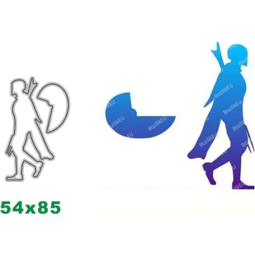 Warrior 2021 New Metal Cutting Dies for DIY Scrapbooking Album Decorative Embossing Handmade Paper Cards Gift