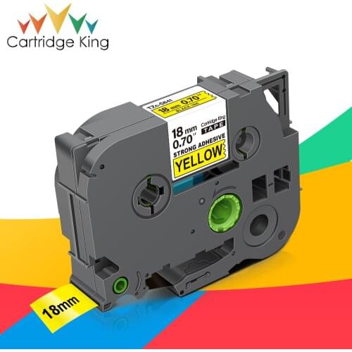 Strong Adhesive tze Tape tze-S641 TZ S641 Black on Yellow Compatible Brother Label Tape 18mm*8m Printer Ribbon for P-touch 1000