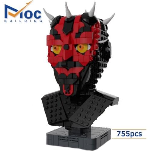 Star Movie Maul Bust Helmet Series Moc Building Blocks Collection Model Childrens Toys Boy Gift