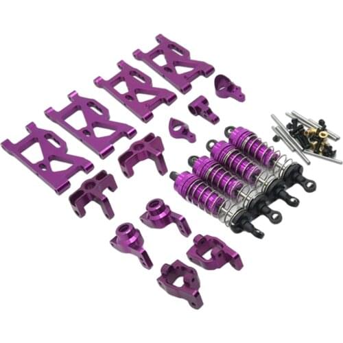 1/Set Upgrade Metal Arms Steering Kit Shock Absorber Fit for WLtoys 144001 1/14 RC Hobby Model Car Accessory