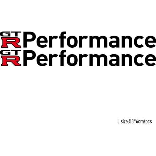 1 Pair Customization GTR PERFORMANCE Car Door stickers Car-Styling For Nissan GTR qashqai 2015 juke x-trail car accessories