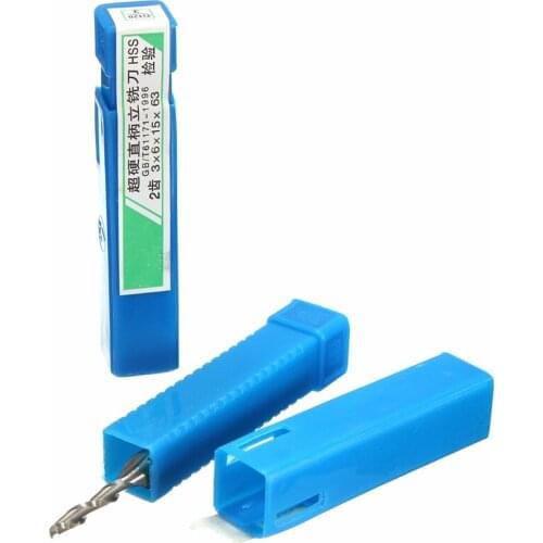 1Pcs HSS & Aluminium End Mill Extra Long 3mm Cutter CNC Drill Bit Extended Three Flutes Milling Cutter 3x6x19x63mm