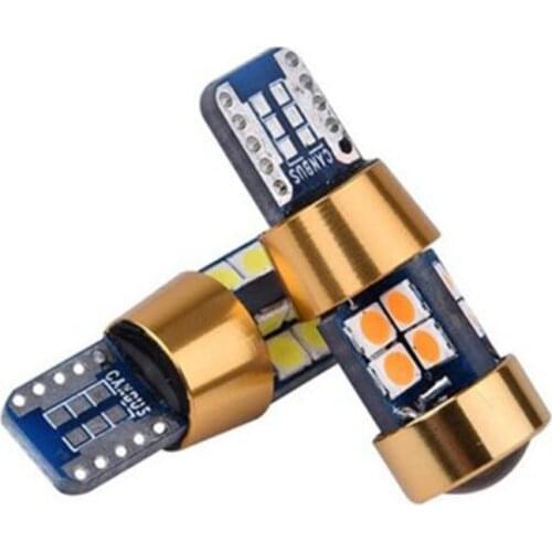 1pc Universal Amber T10 15W 3030 19SMD Canbus Error Free LED Parking Light Lamp Bulbs 12V 24V 6000K