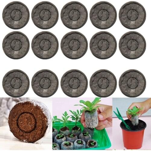 10/20pcs Seedling Soil Block Pellets Jiffy Peat Maker Starting Plugs Seeds Start Household Garden Planting Elements