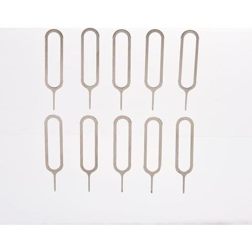 10pcs SIM Card Tray Removal Eject Pin Universal Sim Card Tray Pin Remover Eject Pin Needle Phone Tool For IPhone Samsung Huawei