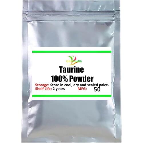 100% pure food grade taurine powder, amino acid, 100% pure taurine powder, ethylamine sulfonic acid