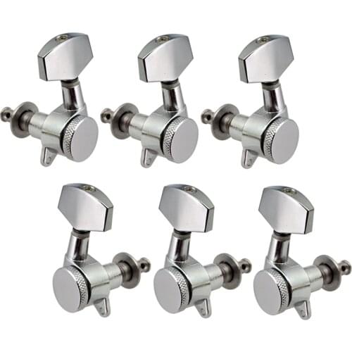 3+3 Metal Guitar Tuning Pegs 3R3L Machine Heads Tuning Pegs, Heavy Duty