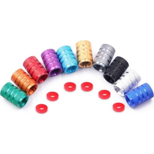 4PC Universal Dustproof Aluminium Alloy Bicycle Cap Wheel Tire Covered Car Truck Tube Tyre Bike Accessories Nipple Caps