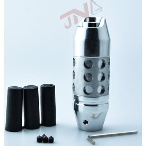 Aluminum Racing Car Shift Knob Universal Car Aluminum Manual Gear Shift Knob Stick Silver Shifter Gear Stick Lever