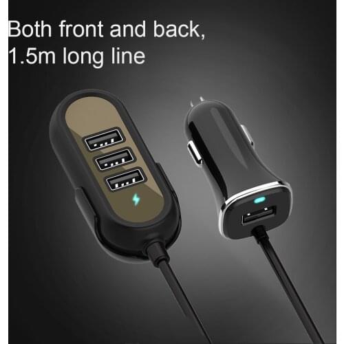 PD 18W QC 3.0 4 USB Ports Fast Charging Car Quick Charger for Phone/Tablets