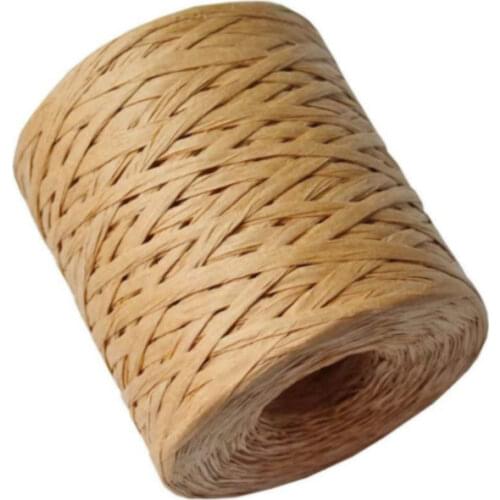 Raffia Paper Ribbon 200 Meters Decoration Wedding Rope Ribbon for Natural Paper Twine Gift Party Easter Packing Craft Wrapping