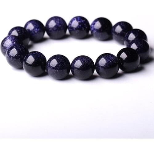 Blue-vein crystal Sodalite Sand Natural Stone Beads DIY Stretch Bracelet Women Men Jewelry Hand Made Pulserase 8mm 10mm 12mm