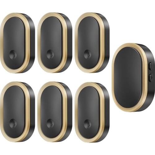 CACAZI Smart Wireless Doorbell Waterproof Touch Button 6 Button 1 Receiver 300M Range Home Security Door Call Bell 36 Ring