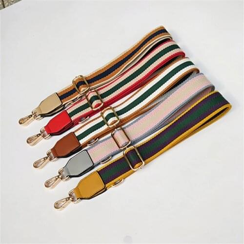 HJKL Colored Belt Bags Strap Accessories for Women Rainbow Adjustable Shoulder Hanger Handbag Straps Decorative Handle good bag