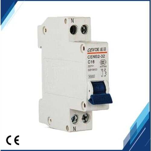 6A 10A 16A 20A 25A 32A 230V home mini Circuit breaker MCB with function of fire ilne and zero line shut down at the same time
