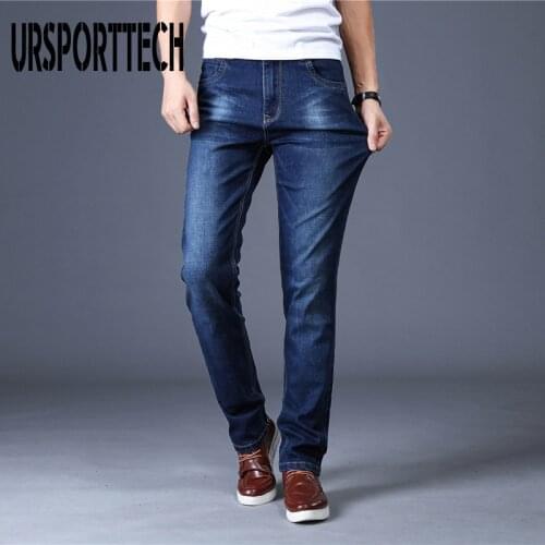 Spring Autumn Men Jeans Mens Casual High Quality Slim Fit Trousers Elastic Men Pants Fashion Classic Denim Skinny Jeans Men