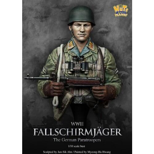 1/10 resin figure bust model World War II theme airborne soldiers GK white model hand military war X99