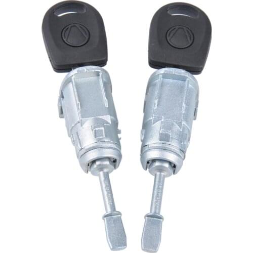MagiDeal Car Door Lock Cylinder Vehicle Safety Lock Core for VW Passat Lupo