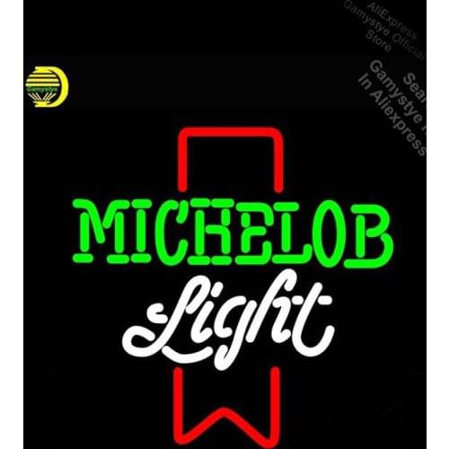 Michelob Light Neon Light Sign Neon Bulbs sign Handcraft Beer Decor Light Signs Guitar Store Display Neon Signs For Home brand