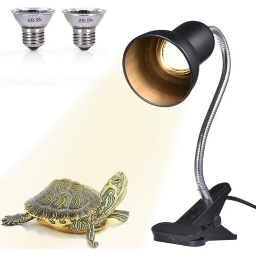 New 110/220V Reptile Heat Lamp Rotatable Lamp for Turtle Snake Aquarium UV Heating Lamp Kit Tortoises Light Lizards Lighting