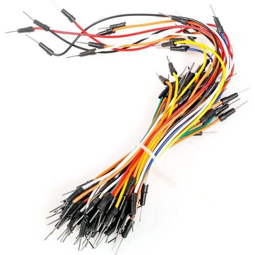 Jumper wires Cables 65pcs New Solderless Flexible Breadboard Jumper wires Cables Bread plate line For Arduino Raspberry Pi Mode