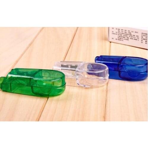 Pill Cutter Splitter Half Storage Compartment Box Medicine Tablet Holder Home Storage Box 3 colors