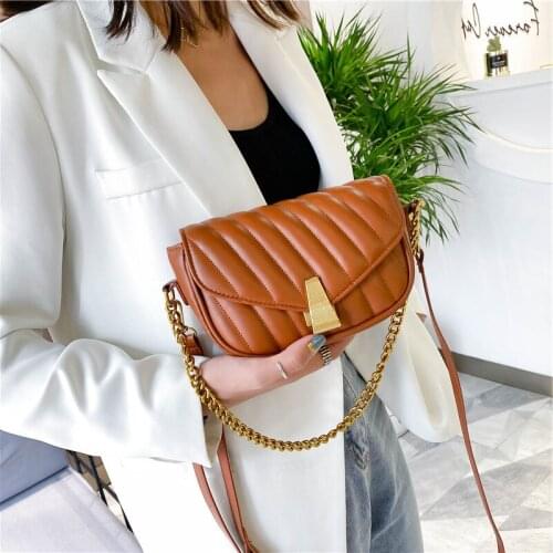 Wriufred Luxury 2pc composite bag crossbody bags popular female bag fashion chain shoulder messenger bag small square saddle bag