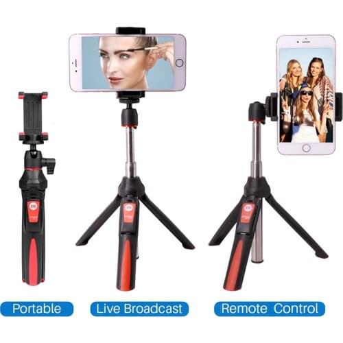 BENRO MK10 Handheld Tripod Selfie Stick 3 in 1 Bluetooth Extendable Monopod Selfie Stick Tripod for iPhone 8 Samsung Gopro 4 5