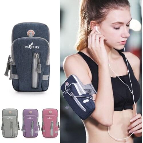 Outdoor Sport Running Bag Pouch 6.8 icnes Armband Bag Wallet Jogging Cycling Pocket for Mobile Cell Phone