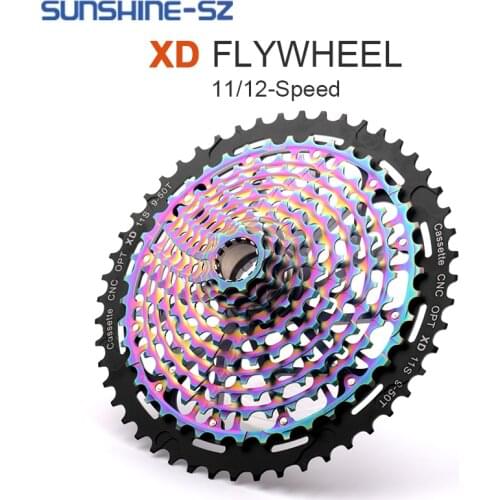 SUNSHINE Flywheel 11s 12 Speed 9T 42T 46T 50T XD Cassette MTB Freewheel Bicycle ULD Rainbow Mountain Bike Sprocket for SRAM