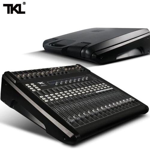 TKL 14 Channels Digital Mixer Professional DJ Sound Mixer Audio Belt Effect Mechanical Pusher Preset Scene For Stage HIFI DJ