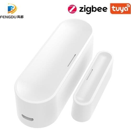 ZigBee Smart Door Window Sensor Home Security,SmartLife Tuya APP Remote Control,Alexa Google Home Voice Contorl, Hub Required