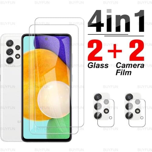 4in1 Tempered Glass For Samsung A52 5G Scratch resistant Screen Protector for galaxy a52 galaxi a32 a72 a42 a22 a12 camera film