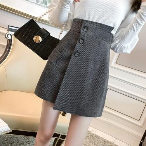 New A Line Japanese Harajuku Autumn Winter Women Skirt High Waist Solid Female Korean Streetwear Elegant Long Skirts New