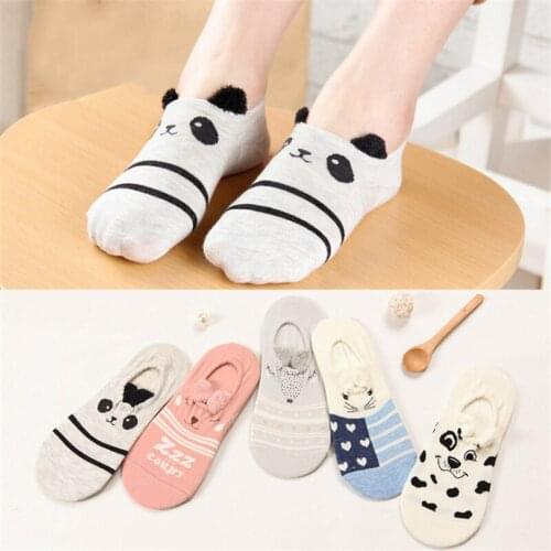 Womens Cotton Invisible Socks Summer Cute Ankle Boat Sock Female Casual Harajuku Korea Happy Socks Women New