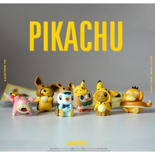 1Set/6PCS 3.5-4.5cm Twisted egg exquisite pet elf ornament model role playing model car decoration toy